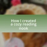 How I created a cozy reading nook